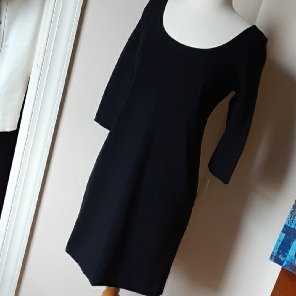 Talbots classic black sheath dress